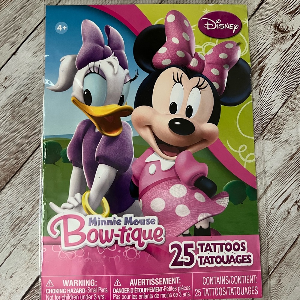 🅽🅴🆆 Disney Minnie Mouse Bow-tique Tattoos Pack